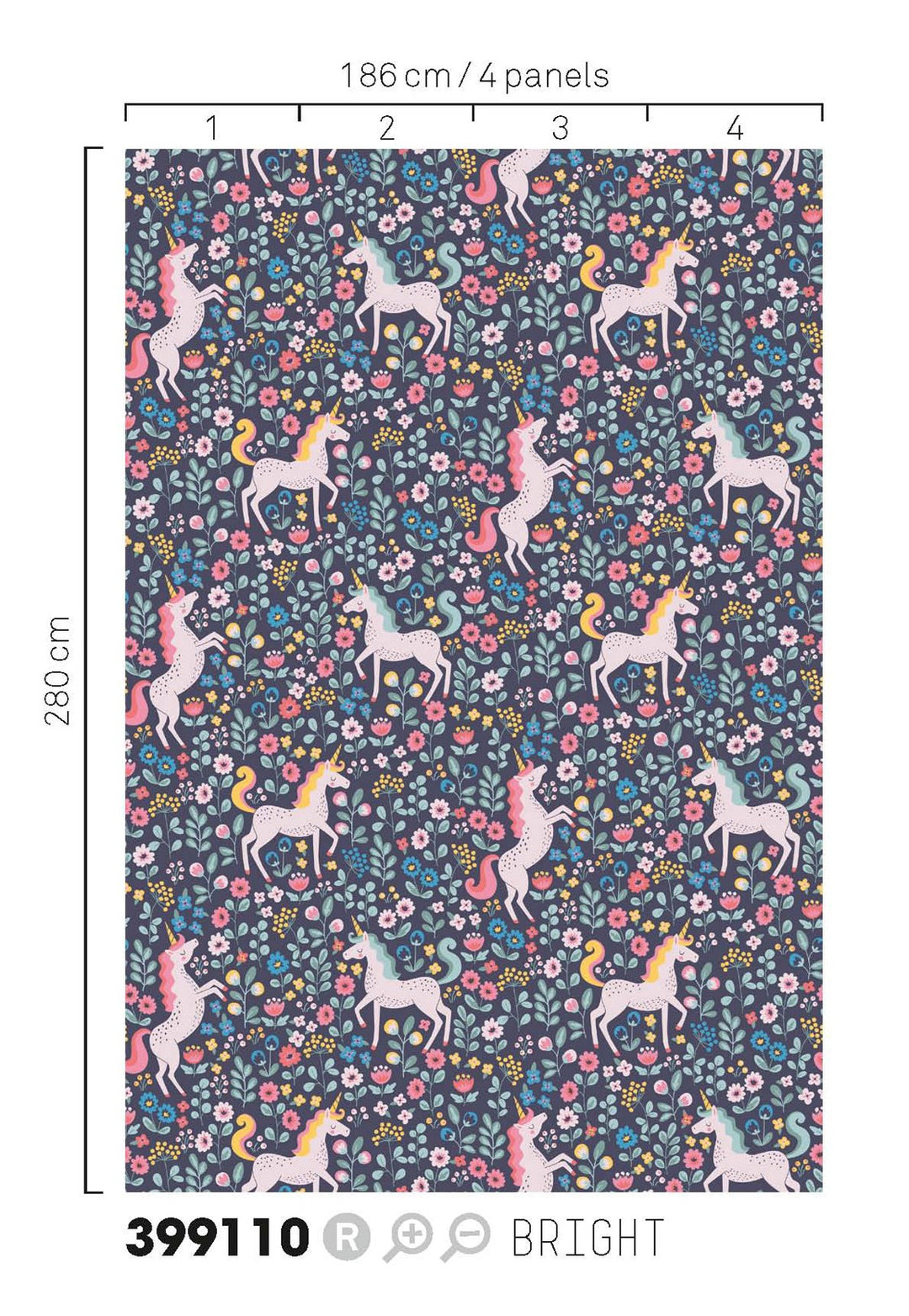 EIJFFINGER Mini Me 399110 - Afbeelding 3 - Multi, Blauw, Romantisch, Kinderkamer
