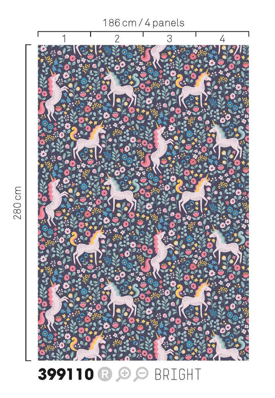 EIJFFINGER Mini Me 399110 - Afbeelding 3 - Multi, Blauw, Romantisch, Kinderkamer
