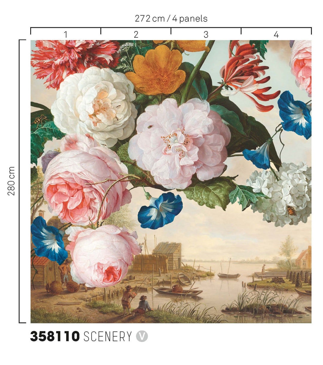EIJFFINGER Masterpiece 358110 - Afbeelding 3 - Multi, Klassiek, Bloemen