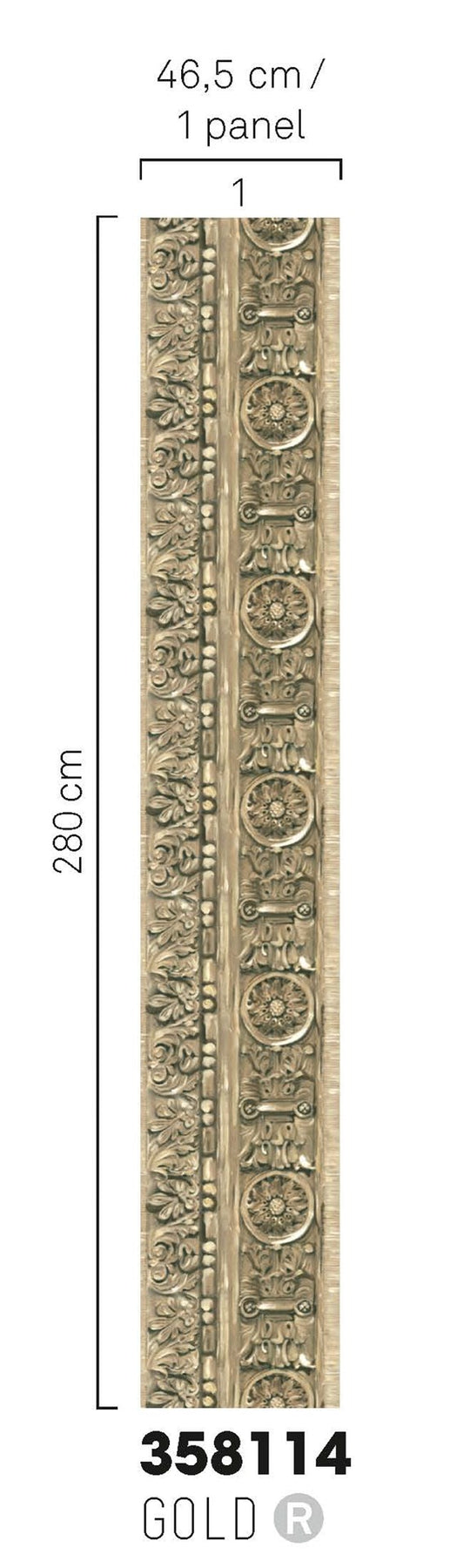 EIJFFINGER Masterpiece 358114 - Afbeelding 3 - Goud, Klassiek, Behangranden