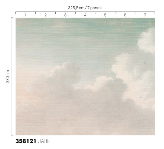 EIJFFINGER Masterpiece 358121 - Afbeelding 3 - Naturel, Groen, Scandinavisch, Landelijk, Natuurlijk