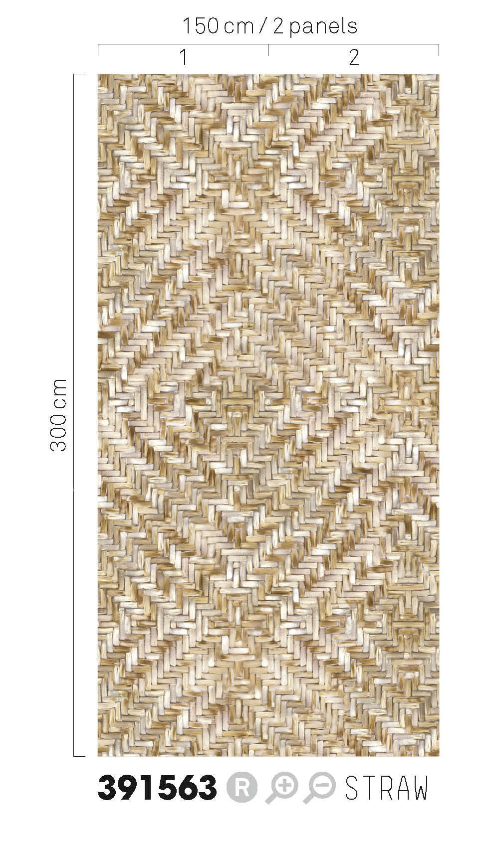 EIJFFINGER Terra 391563 - Afbeelding 2 - Naturel, Geel, Etnisch, Basic, Natuurlijk, Structuren