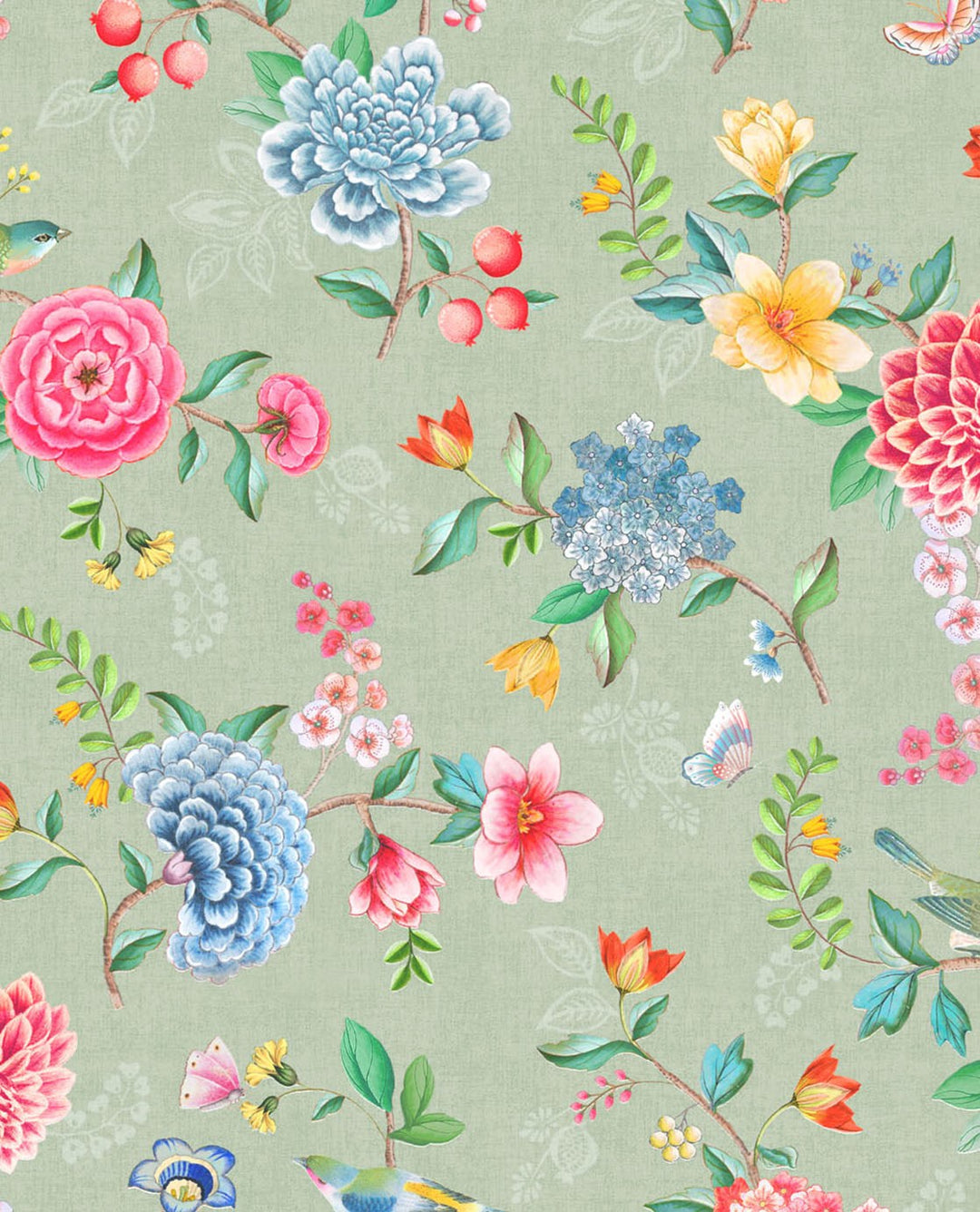EIJFFINGER Pip Studio V 300103 - Afbeelding 1 - Multi, Groen, Romantisch, Pip Studio