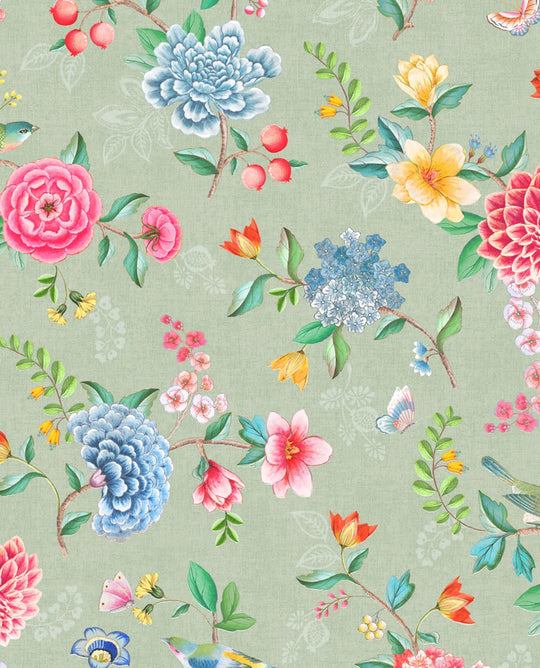 EIJFFINGER Pip Studio V 300103 - Afbeelding 1 - Multi, Groen, Romantisch, Pip Studio