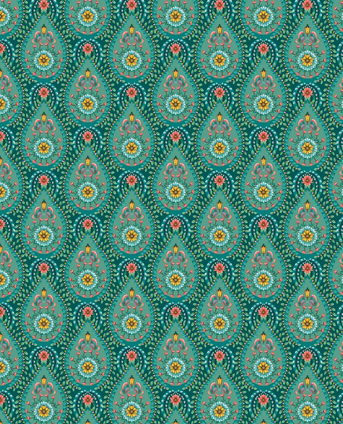EIJFFINGER Pip Studio V 300152 - Afbeelding 1 - Multi, Groen, Romantisch, Pip Studio