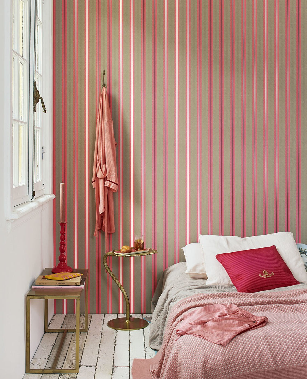 EIJFFINGER Pip Studio V 300131 - Afbeelding 2 - Naturel, Rood, Romantisch, Klassiek, Pip Studio, Strepen, Kinderkamer