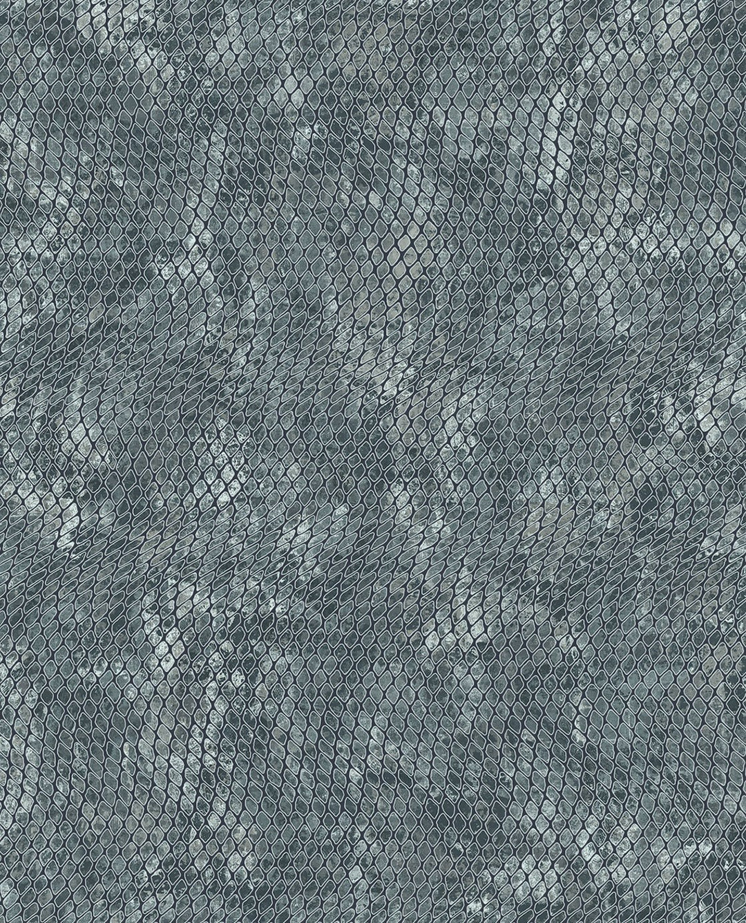 EIJFFINGER Skin 300523 - Afbeelding 1 - Blauw, Zwart / Grijs, Etnisch, Basic, Stoer, Industrieel, Dieren, Effen, Uni, Structuren