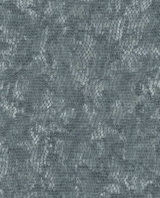 EIJFFINGER Skin 300523 - Afbeelding 1 - Blauw, Zwart / Grijs, Etnisch, Basic, Stoer, Industrieel, Dieren, Effen, Uni, Structuren