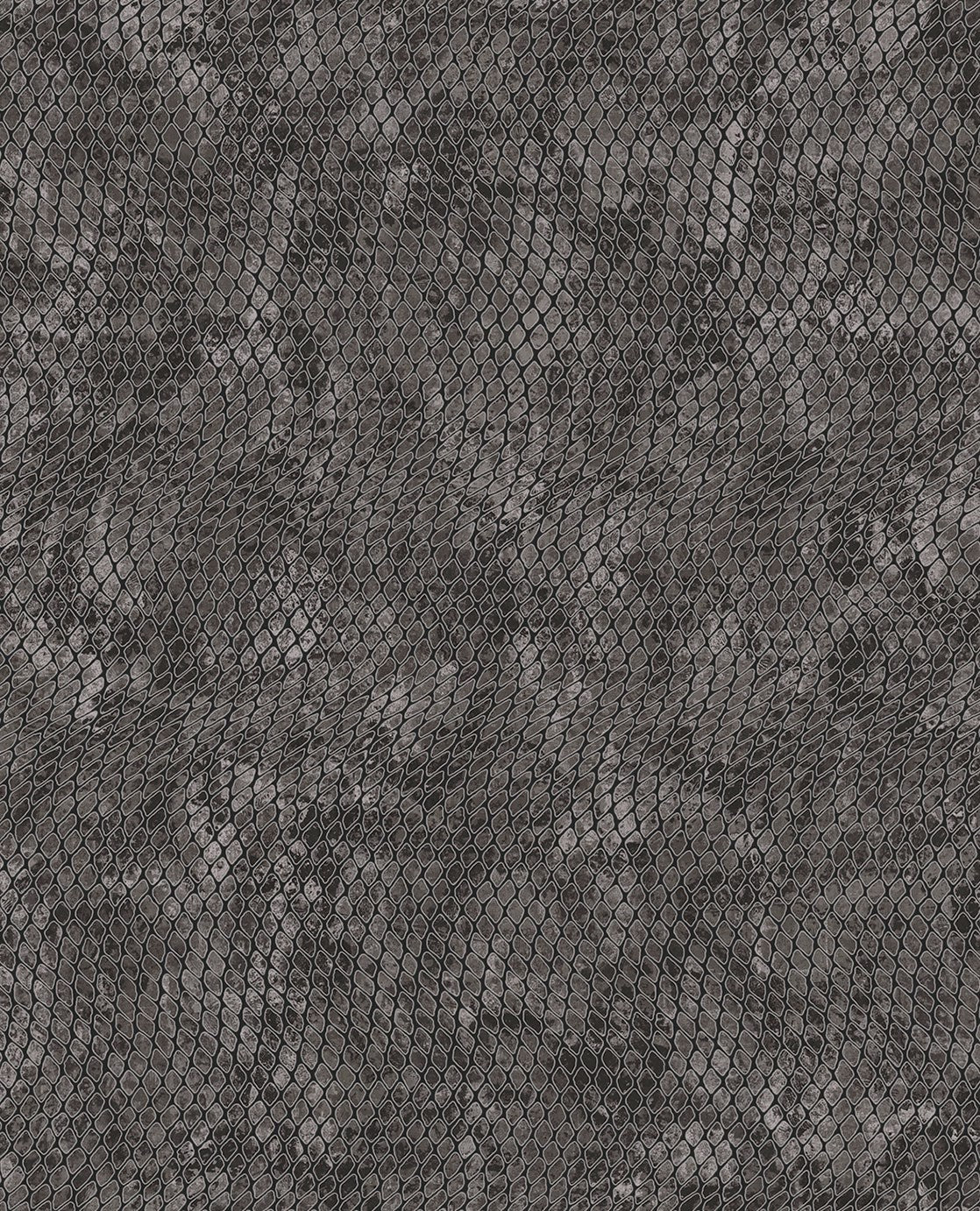 EIJFFINGER Skin 300525 - Afbeelding 1 - Zwart / Grijs, Etnisch, Basic, Stoer, Industrieel, Dieren, Effen, Uni, Structuren