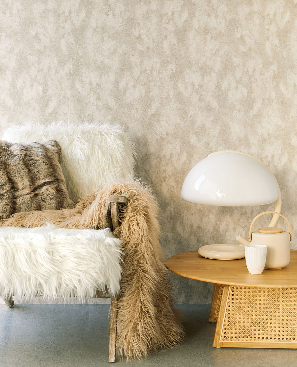 EIJFFINGER Skin 300580 - Afbeelding 2 - Naturel, Wit, Etnisch, Basic, Stoer, Industrieel, Dieren, Effen, Uni, Structuren
