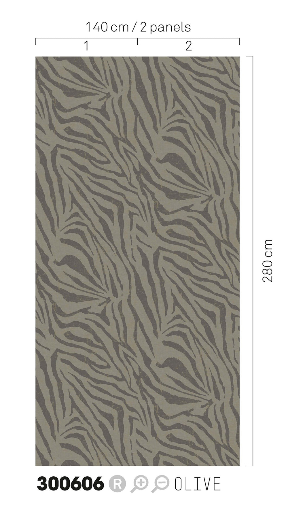 EIJFFINGER Skin 300606 - Afbeelding 2 - Groen, Zwart / Grijs, Etnisch, Stoer, Industrieel, Chic, Glamour, Dieren, Natuurlijk