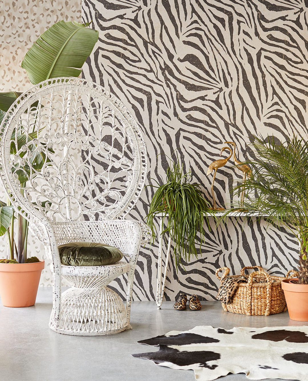 EIJFFINGER Skin 300601 - Afbeelding 4 - Zwart / Grijs, Etnisch, Stoer, Industrieel, Chic, Glamour, Dieren