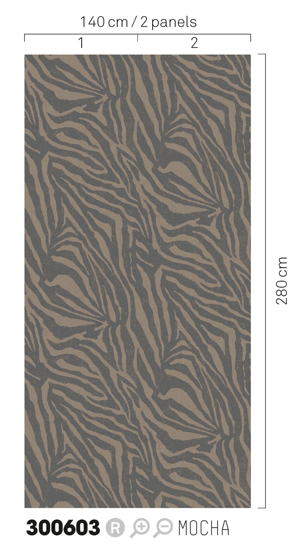 EIJFFINGER Skin 300603 - Afbeelding 2 - Naturel, Zwart / Grijs, Etnisch, Stoer, Industrieel, Chic, Glamour, Dieren