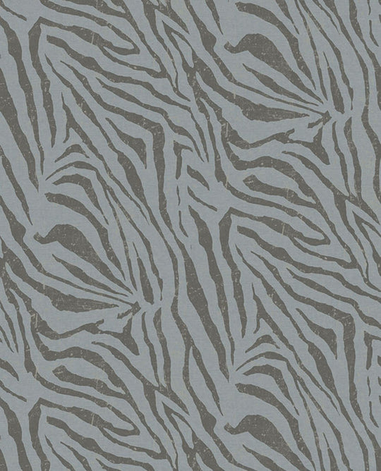 EIJFFINGER Skin 300604 - Afbeelding 1 - Blauw, Zwart / Grijs, Etnisch, Stoer, Industrieel, Chic, Glamour, Dieren