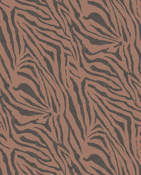 EIJFFINGER Skin 300605 - Afbeelding 1 - Rood, Zwart / Grijs, Etnisch, Stoer, Industrieel, Chic, Glamour, Dieren, Natuurlijk