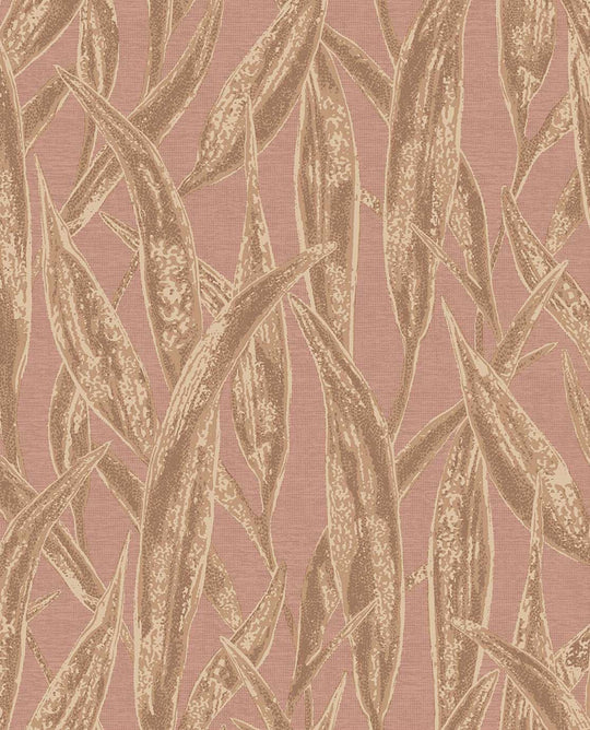 EIJFFINGER Waterfront 300802 - Afbeelding 1 - Naturel, Rood, Metallic, Scandinavisch, Landelijk, Etnisch, Natuurlijk, Bladeren