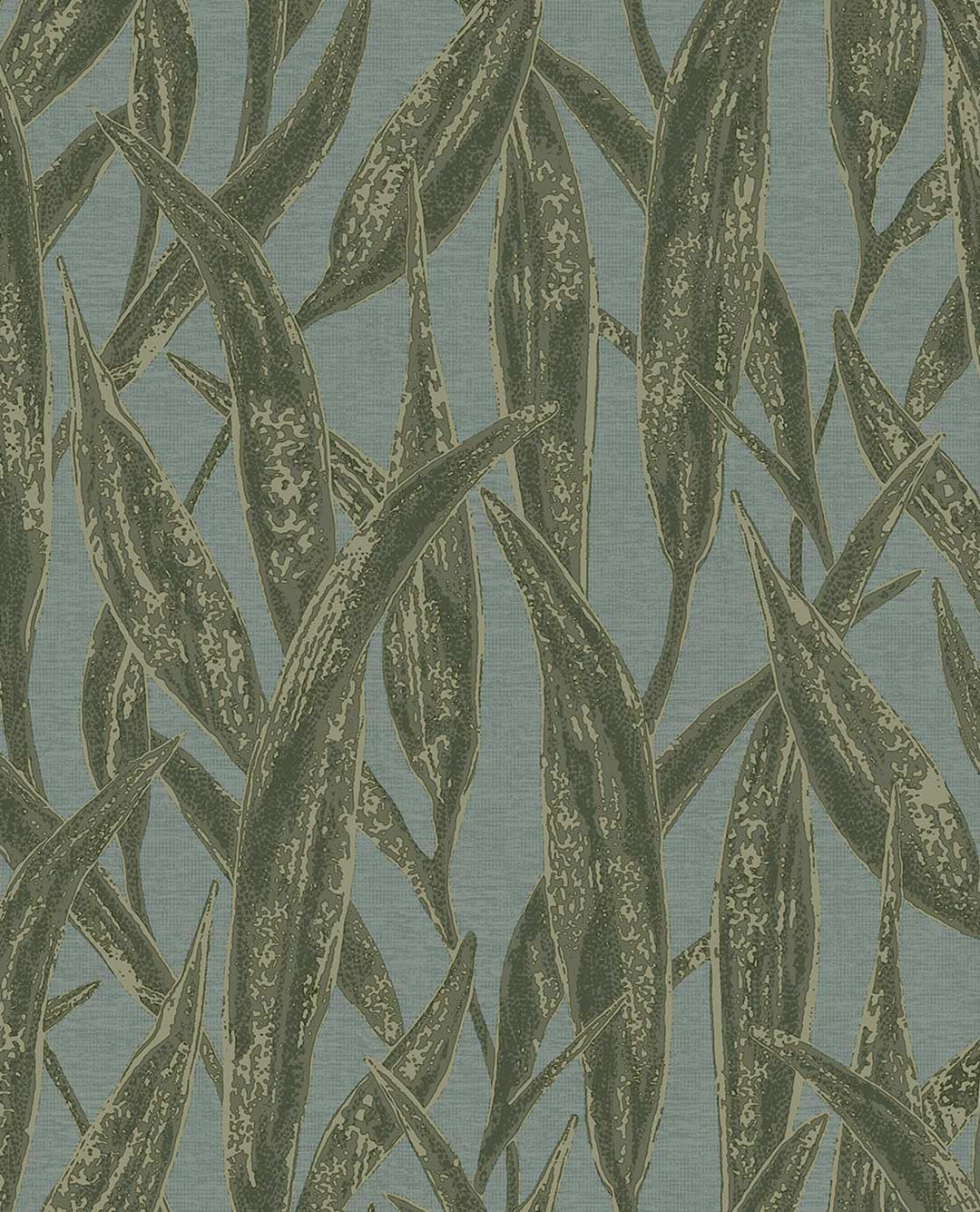 EIJFFINGER Waterfront 300804 - Afbeelding 1 - Blauw, Groen, Scandinavisch, Landelijk, Etnisch, Natuurlijk, Bladeren
