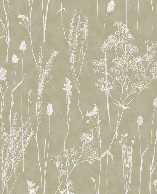 EIJFFINGER Waterfront 300811 - Afbeelding 1 - Groen, Scandinavisch, Landelijk, Romantisch, Natuurlijk, Bloemen, Bladeren