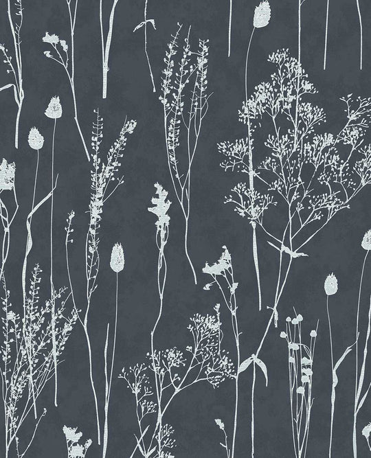 EIJFFINGER Waterfront 300814 - Afbeelding 1 - Blauw, Scandinavisch, Landelijk, Romantisch, Natuurlijk, Bloemen, Bladeren