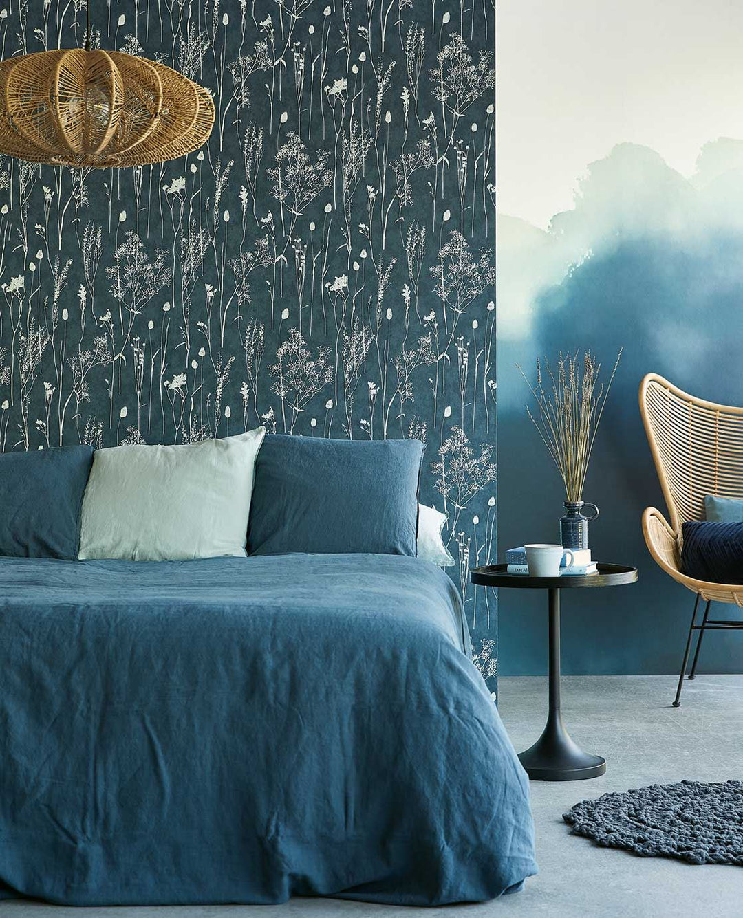 EIJFFINGER Waterfront 300814 - Afbeelding 3 - Blauw, Scandinavisch, Landelijk, Romantisch, Natuurlijk, Bloemen, Bladeren
