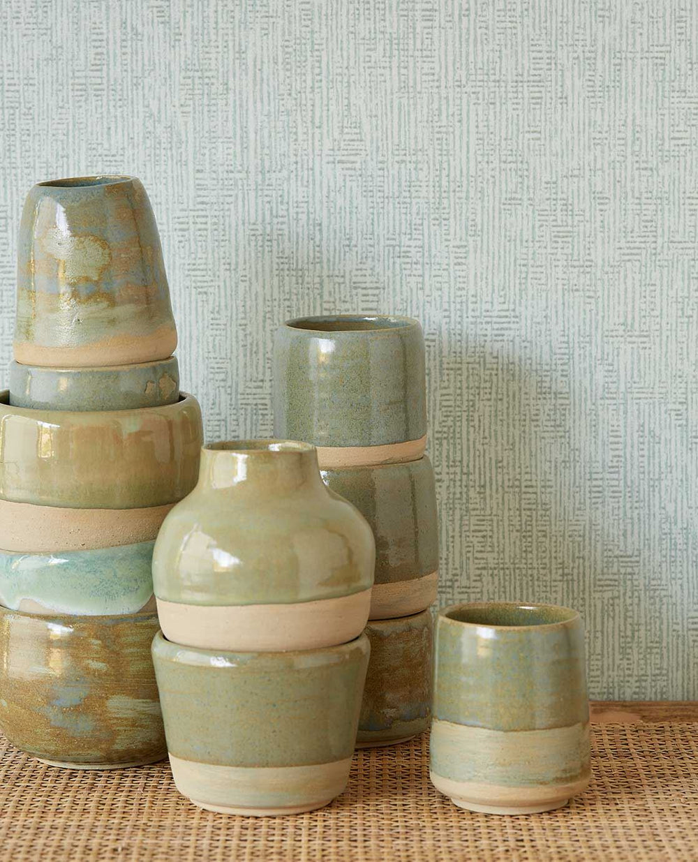 EIJFFINGER Waterfront 300833 - Afbeelding 2 - Naturel, Blauw, Groen, Scandinavisch, Landelijk, Stoer, Industrieel, Natuurlijk, Structuren, Geometrisch