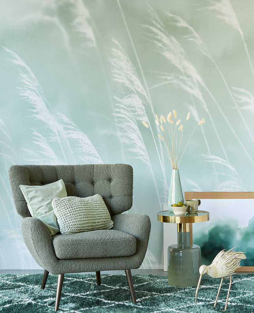EIJFFINGER Waterfront 300901 - Afbeelding 2 - Naturel, Groen, Scandinavisch, Landelijk, Romantisch, Natuurlijk, Bladeren