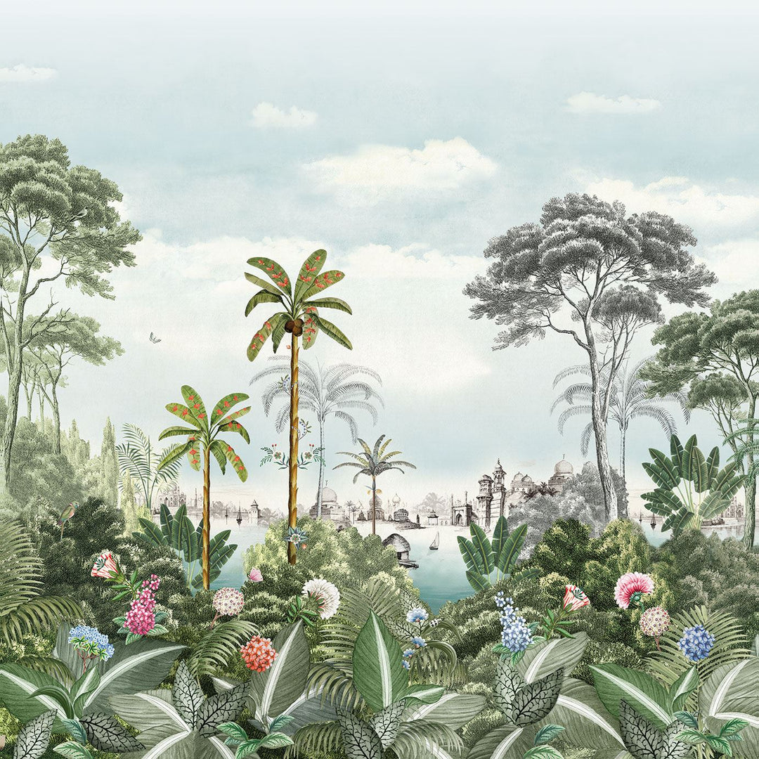 EIJFFINGER Wallpower Favourites 309132 - Afbeelding 1 - Naturel, Blauw, Romantisch, Kinderkamer, Pip Studio, Vogels, Bloemen