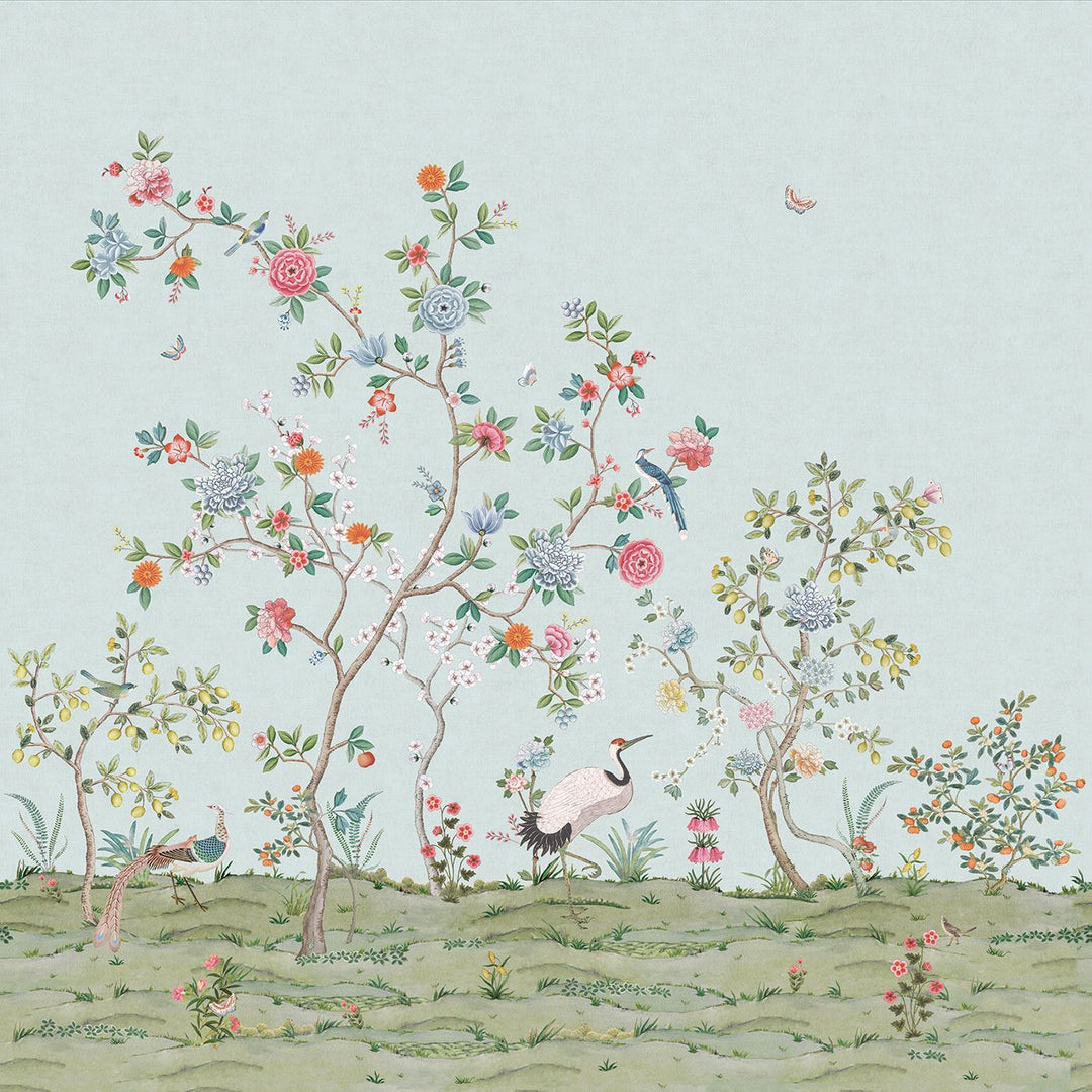 EIJFFINGER Wallpower Favourites 309133 - Afbeelding 1 - Blauw, Romantisch, Kinderkamer, Pip Studio, Vogels, Bloemen