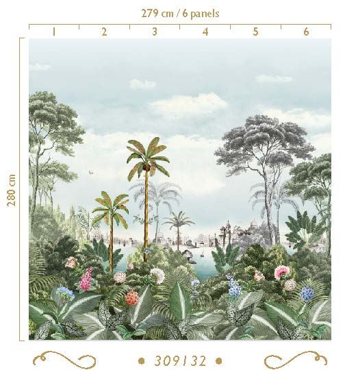 EIJFFINGER Wallpower Favourites 309132 - Afbeelding 3 - Naturel, Blauw, Romantisch, Kinderkamer, Pip Studio, Vogels, Bloemen