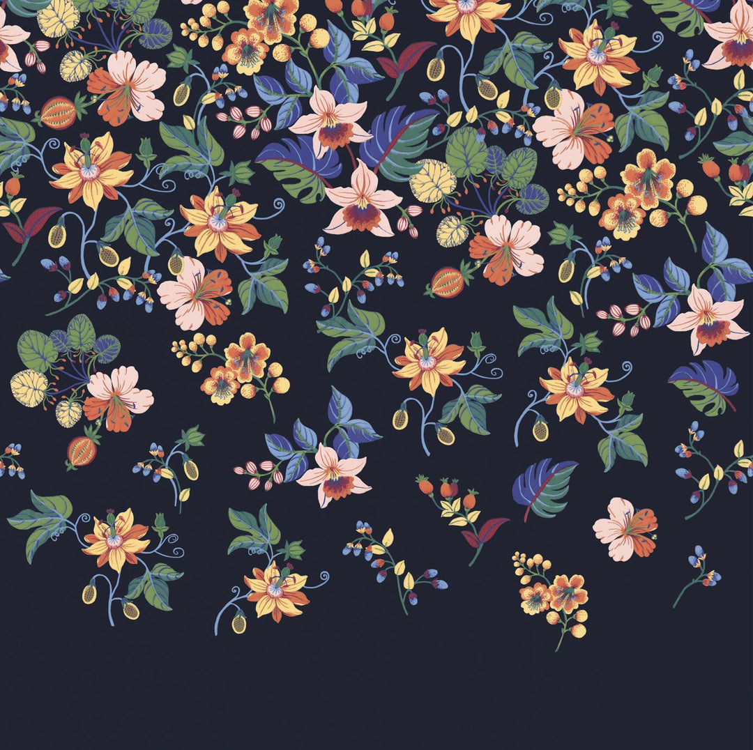 EIJFFINGER Wallpower Favourites 309007 - Afbeelding 1 - Multi, Zwart / Grijs, Romantisch, Etnisch, Klassiek, Bloemen