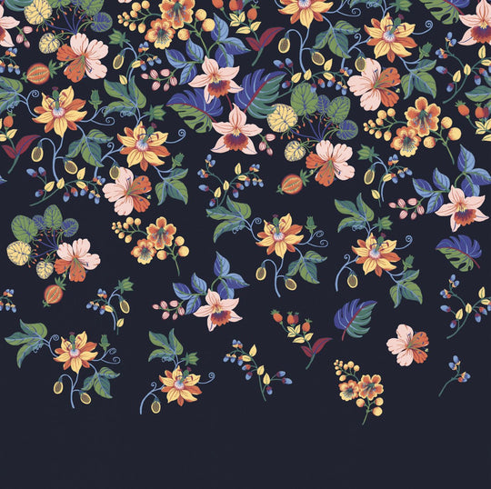 EIJFFINGER Wallpower Favourites 309007 - Afbeelding 1 - Multi, Zwart / Grijs, Romantisch, Etnisch, Klassiek, Bloemen