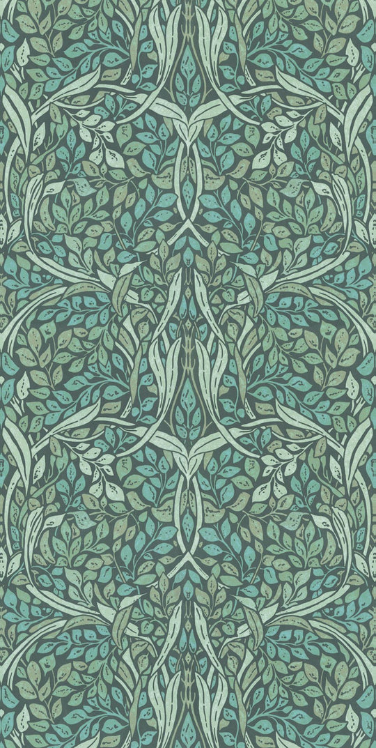 EIJFFINGER Wallpower Favourites 309009 - Afbeelding 1 - Groen, Scandinavisch, Retro, Vintage, Romantisch, Bladeren