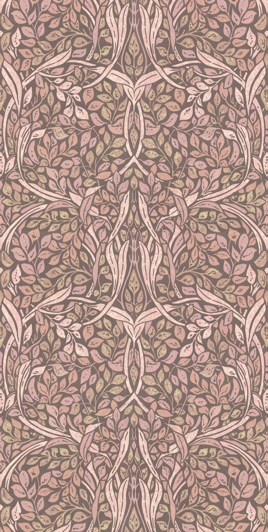 EIJFFINGER Wallpower Favourites 309010 - Afbeelding 1 - Naturel, Rood, Metallic, Scandinavisch, Retro, Vintage, Romantisch, Bladeren