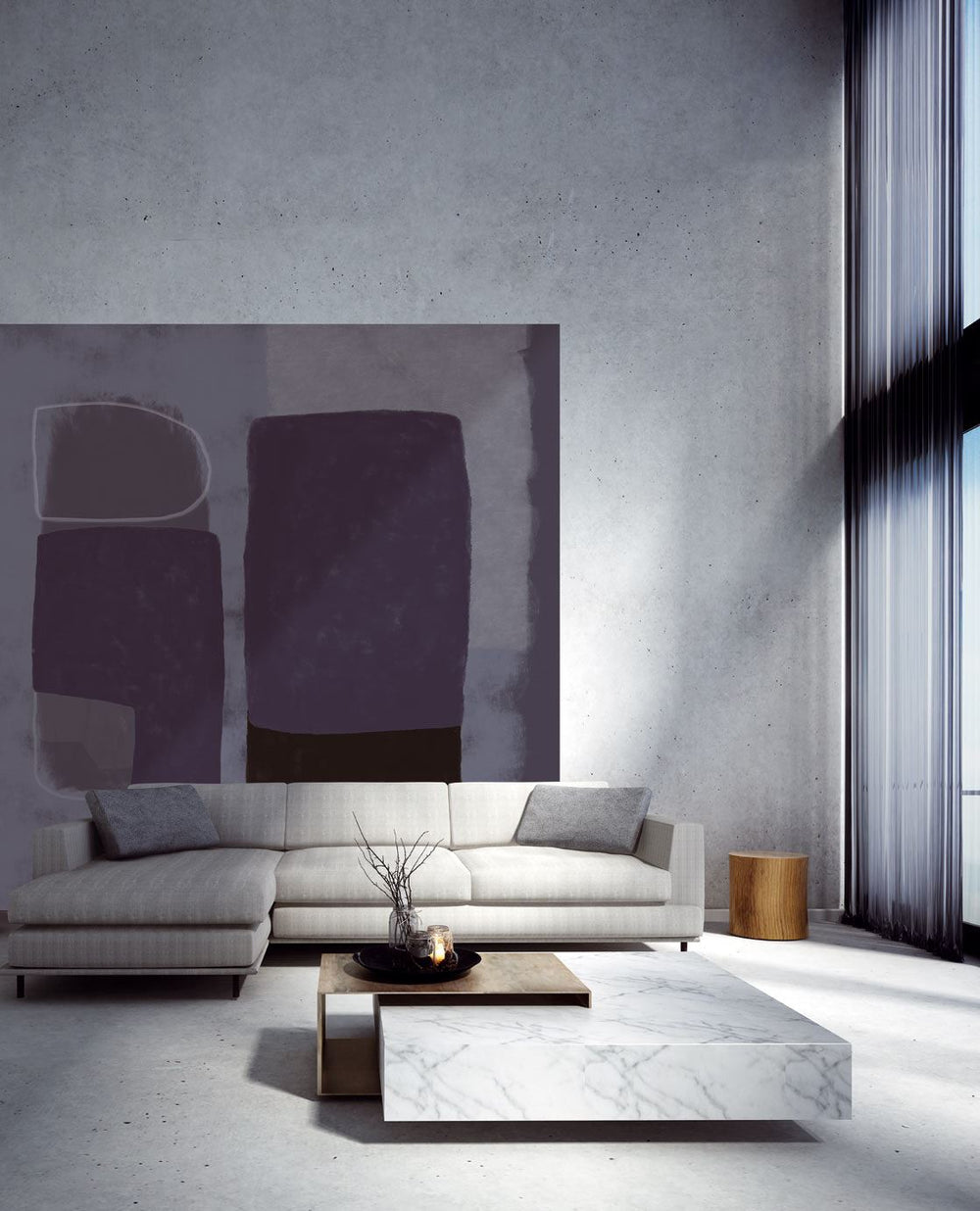 EIJFFINGER Wallpower Favourites 309004 - Afbeelding 2 - Blauw, Retro, Vintage, Stoer, Industrieel