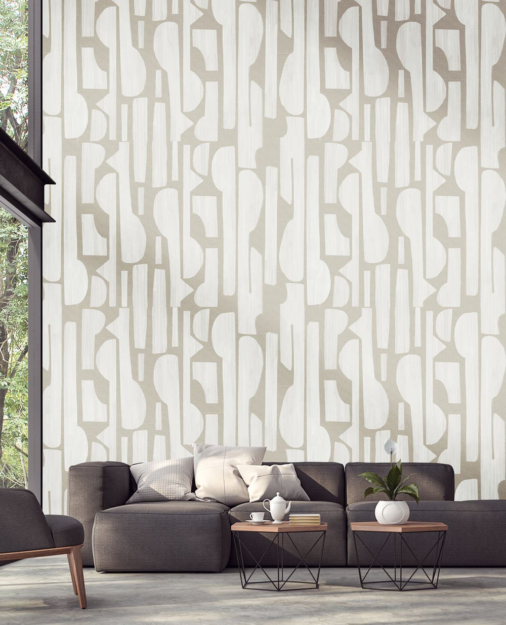 EIJFFINGER Wallpower Favourites 309005 - Afbeelding 2 - Wit, Retro, Vintage, Stoer, Industrieel