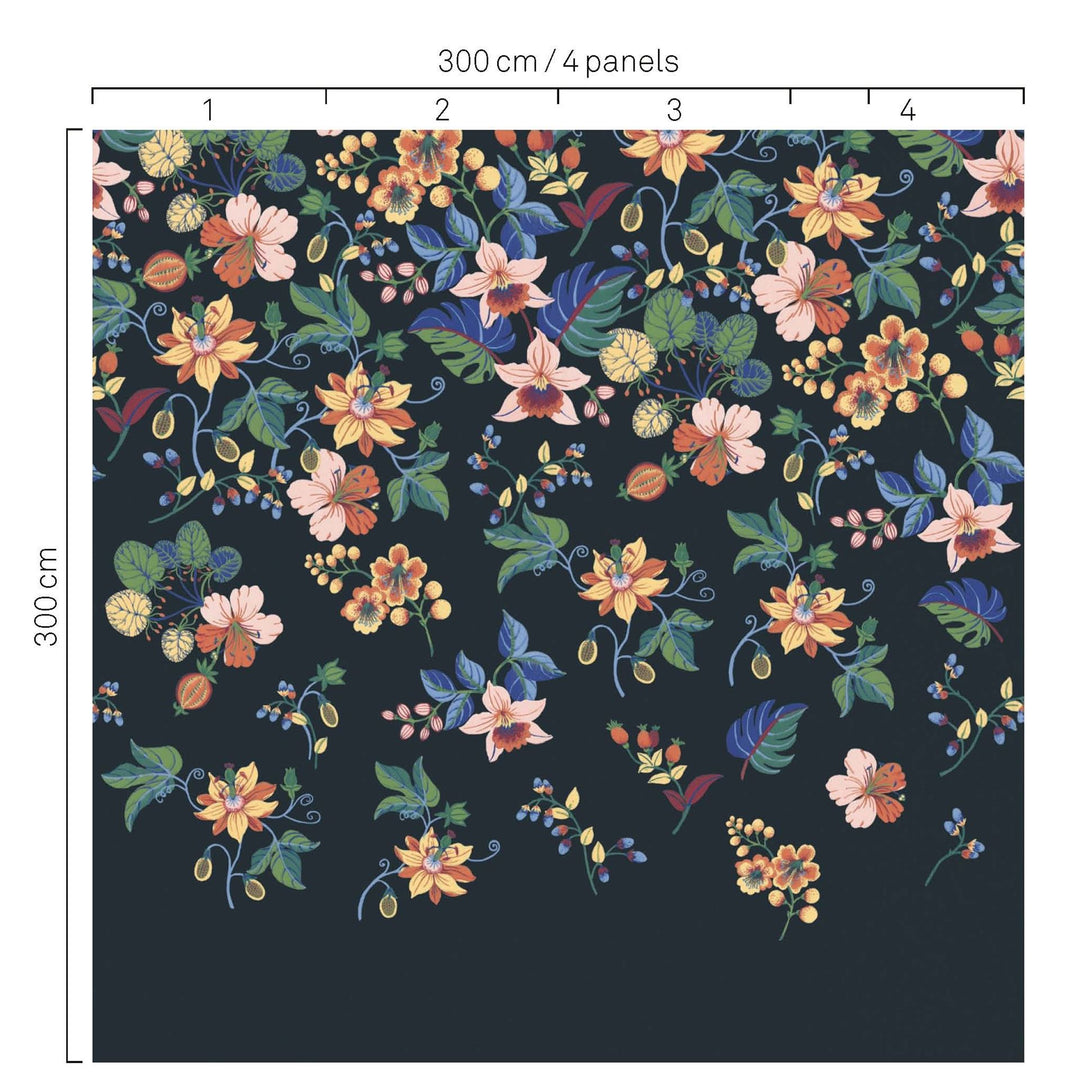 EIJFFINGER Wallpower Favourites 309007 - Afbeelding 3 - Multi, Zwart / Grijs, Romantisch, Etnisch, Klassiek, Bloemen