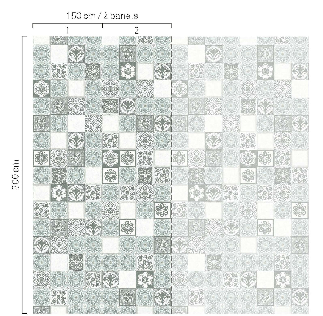 EIJFFINGER Wallpower Favourites 309011 - Afbeelding 3 - Naturel, Wit, Zwart / Grijs, Romantisch, Etnisch, Klassiek, Geometrisch 
