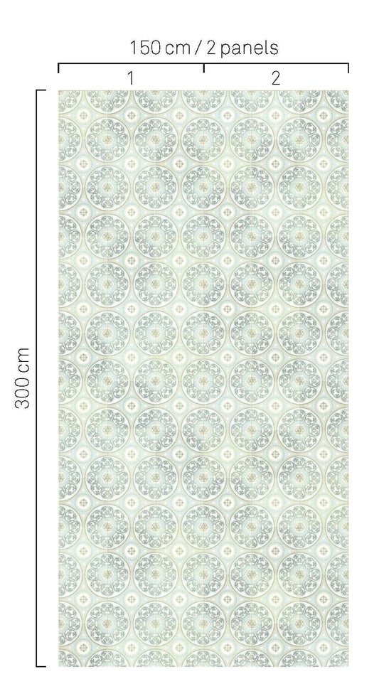 EIJFFINGER Wallpower Favourites 309013 - Afbeelding 3 - Naturel, Blauw, Zwart / Grijs, Romantisch, Etnisch, Klassiek, Geometrisch 