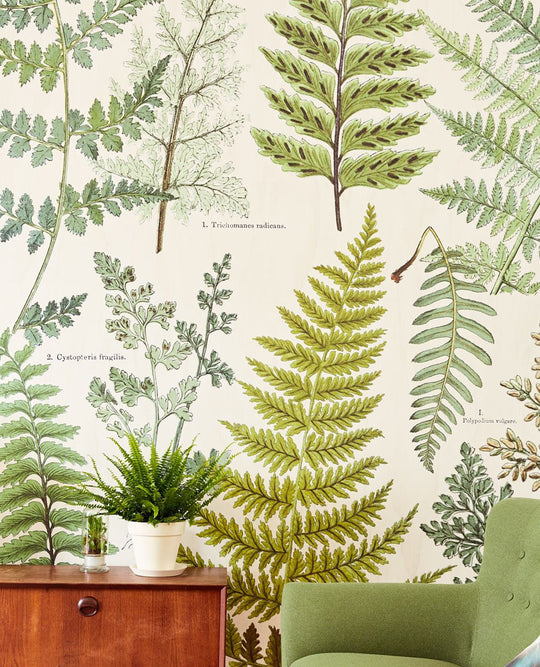 EIJFFINGER Wallpower Favourites 309017 - Afbeelding 2 - Naturel, Groen, Retro, Vintage, Grafisch, Bladeren