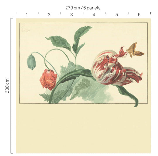 EIJFFINGER Wallpower Favourites 309033 - Afbeelding 3 - Wit, Multi, Klassiek, Bloemen