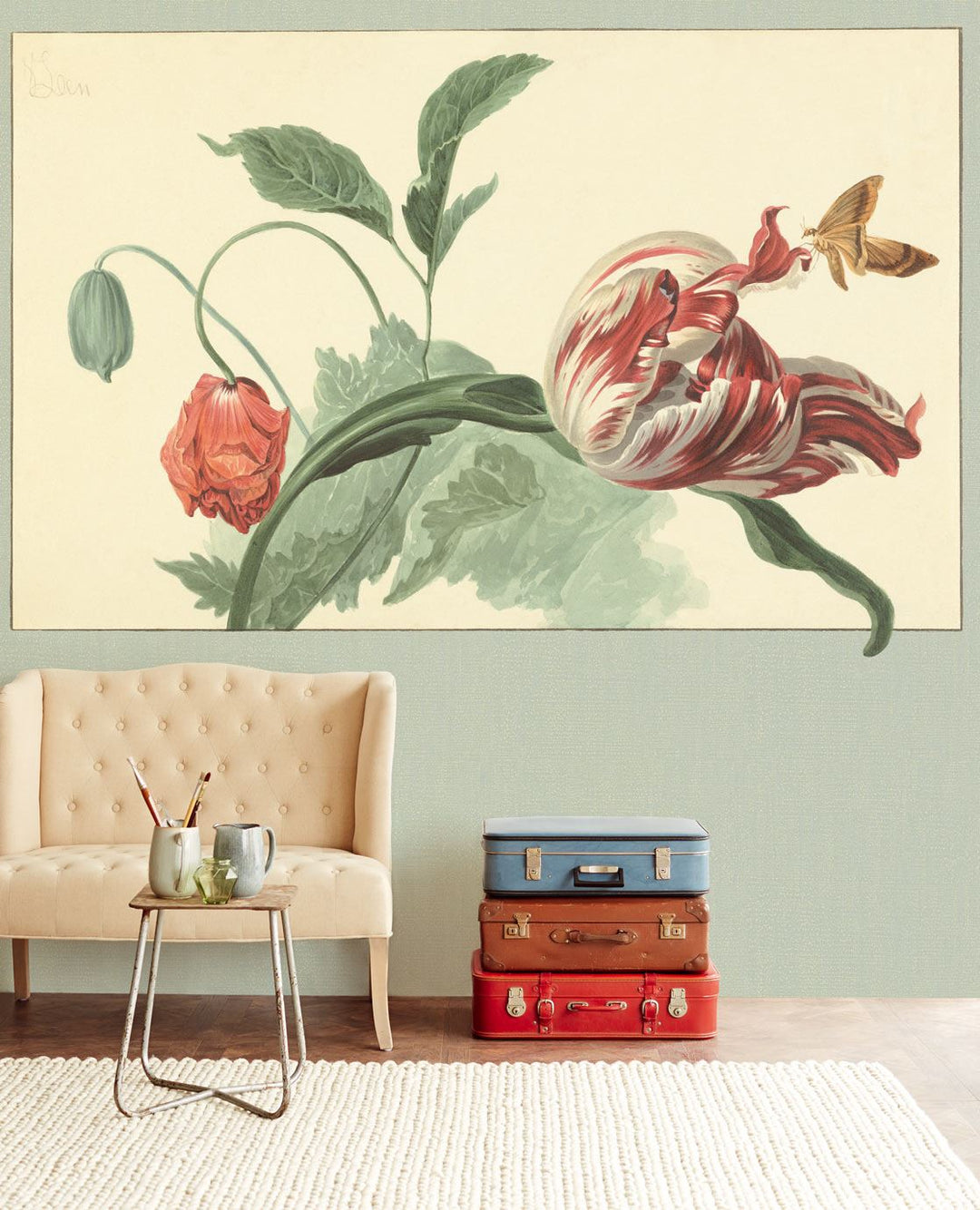 EIJFFINGER Wallpower Favourites 309034 - Afbeelding 2 - Multi, Groen, Klassiek, Bloemen