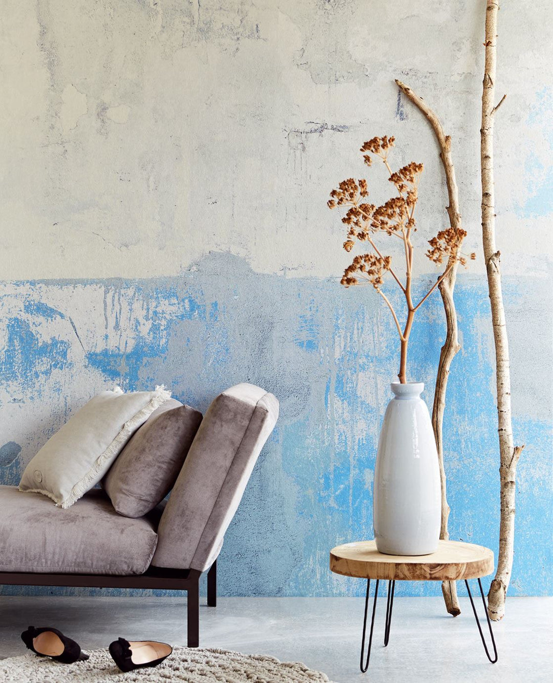 EIJFFINGER Wallpower Favourites 309044 - Afbeelding 2 - Blauw, Stoer, Industrieel, Beton