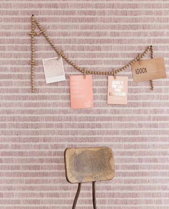 EIJFFINGER Wallpower Favourites 309048 - Afbeelding 2 - Naturel, Rood, Scandinavisch, Landelijk, Strepen