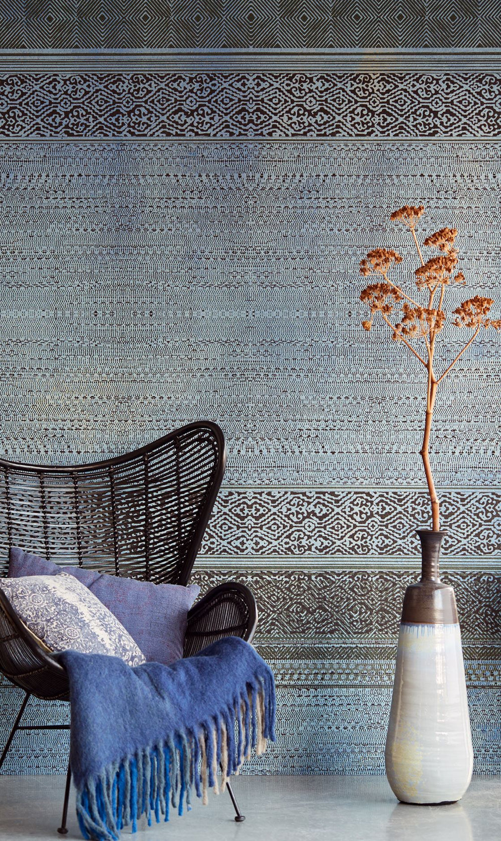 EIJFFINGER Wallpower Favourites 309056 - Afbeelding 2 - Blauw, Etnisch
