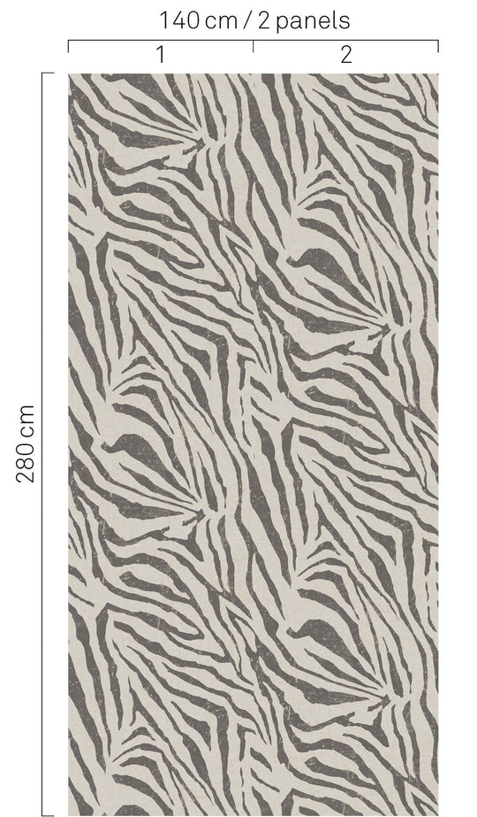 EIJFFINGER Wallpower Favourites 309060 - Afbeelding 4 - Zwart / Grijs, Etnisch, Stoer, Industrieel, Chic, Glamour, Dieren, Natuurlijk