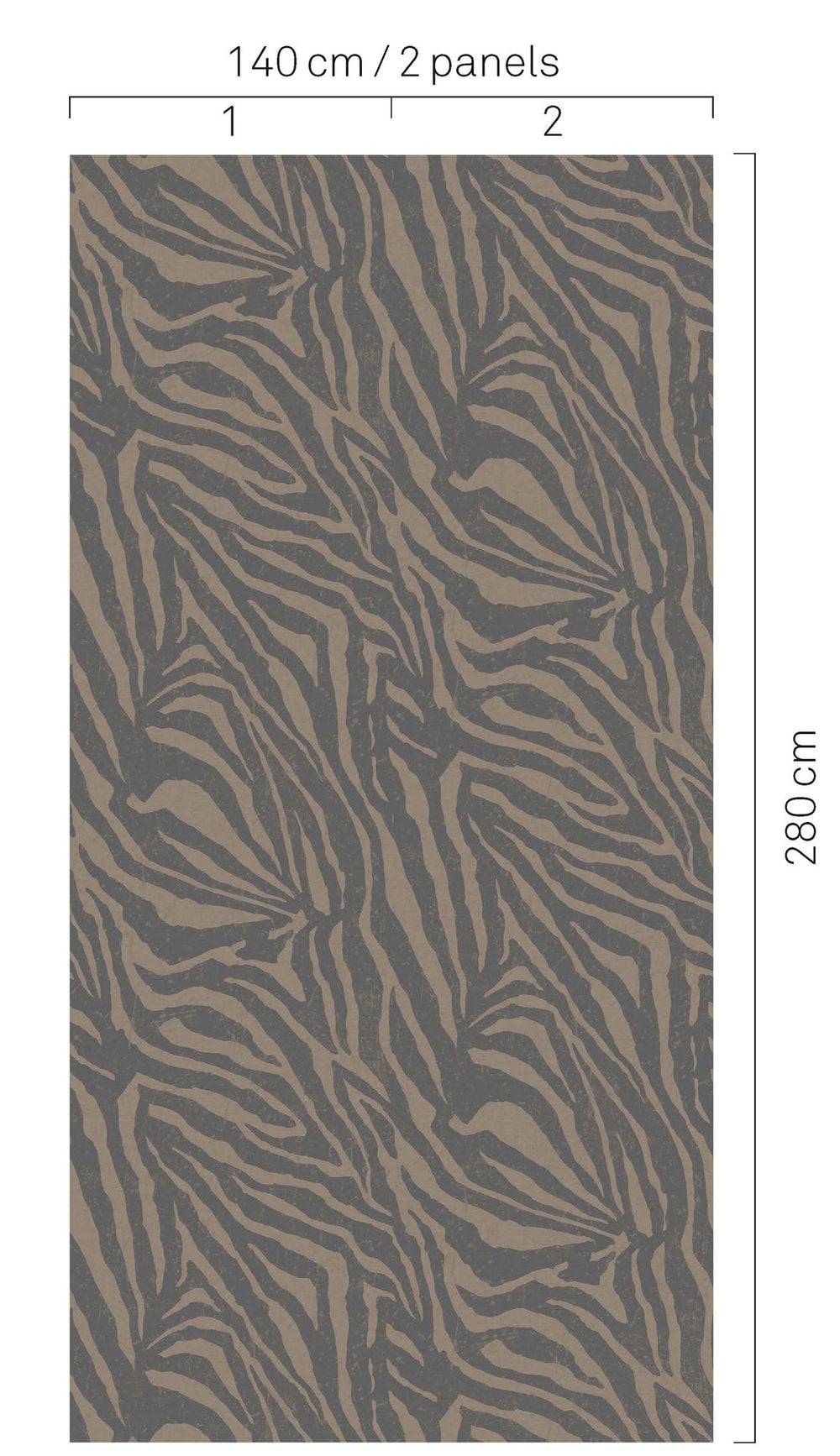 EIJFFINGER Wallpower Favourites 309062 - Afbeelding 2 - Naturel, Zwart / Grijs, Etnisch, Stoer, Industrieel, Chic, Glamour, Dieren, Natuurlijk