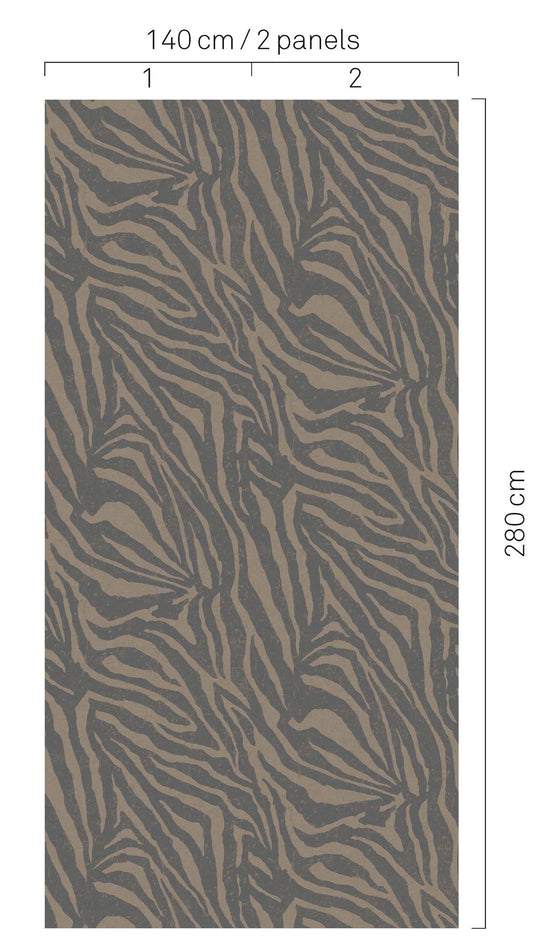 EIJFFINGER Wallpower Favourites 309062 - Afbeelding 2 - Naturel, Zwart / Grijs, Etnisch, Stoer, Industrieel, Chic, Glamour, Dieren, Natuurlijk