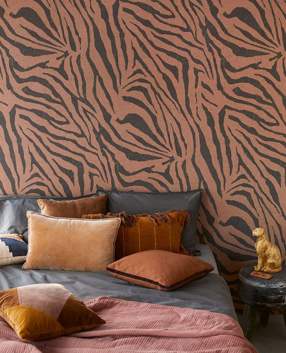 EIJFFINGER Wallpower Favourites 309064 - Afbeelding 2 - Rood, Zwart / Grijs, Etnisch, Stoer, Industrieel, Chic, Glamour, Dieren, Natuurlijk