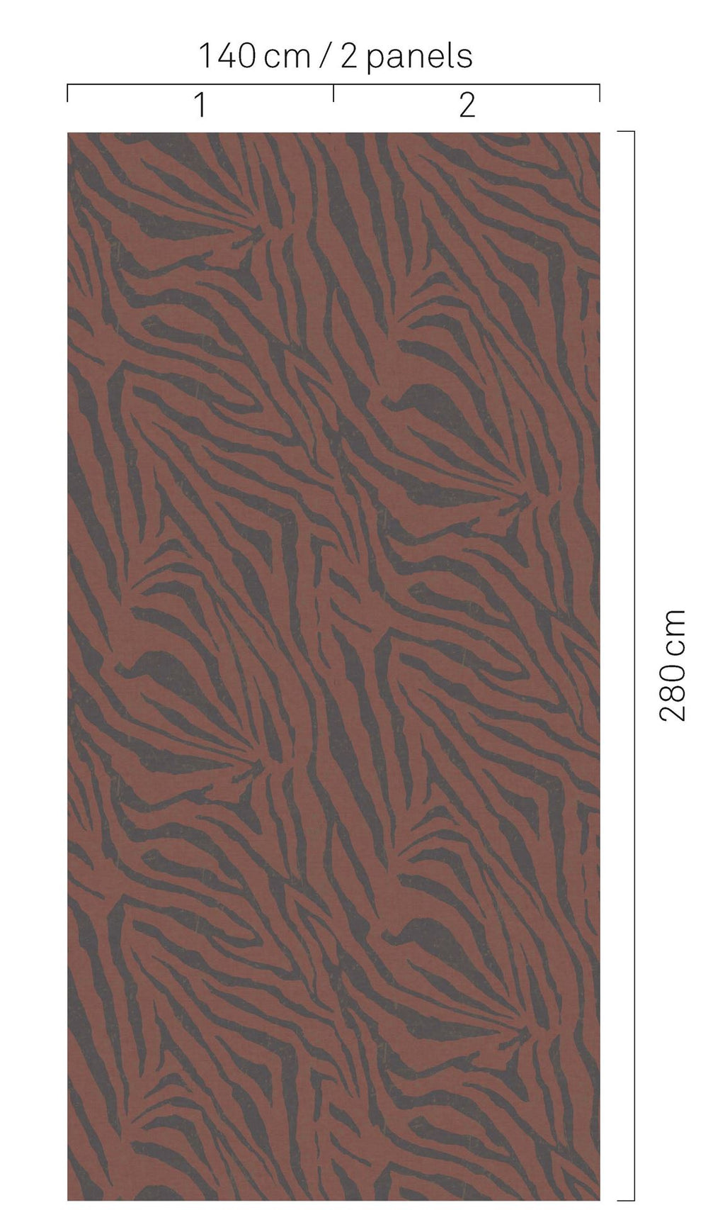 EIJFFINGER Wallpower Favourites 309066 - Afbeelding 2 - Rood, Zwart / Grijs, Etnisch, Stoer, Industrieel, Chic, Glamour, Dieren, Natuurlijk