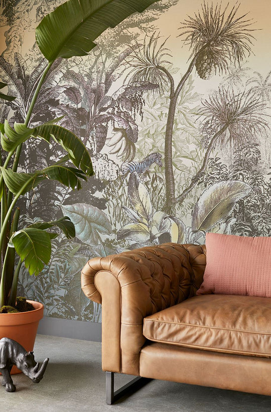 EIJFFINGER Wallpower Favourites 309069 - Afbeelding 3 - Multi, Blauw, Zwart / Grijs, Landelijk, Etnisch, Stoer, Industrieel, Dieren, Natuurlijk